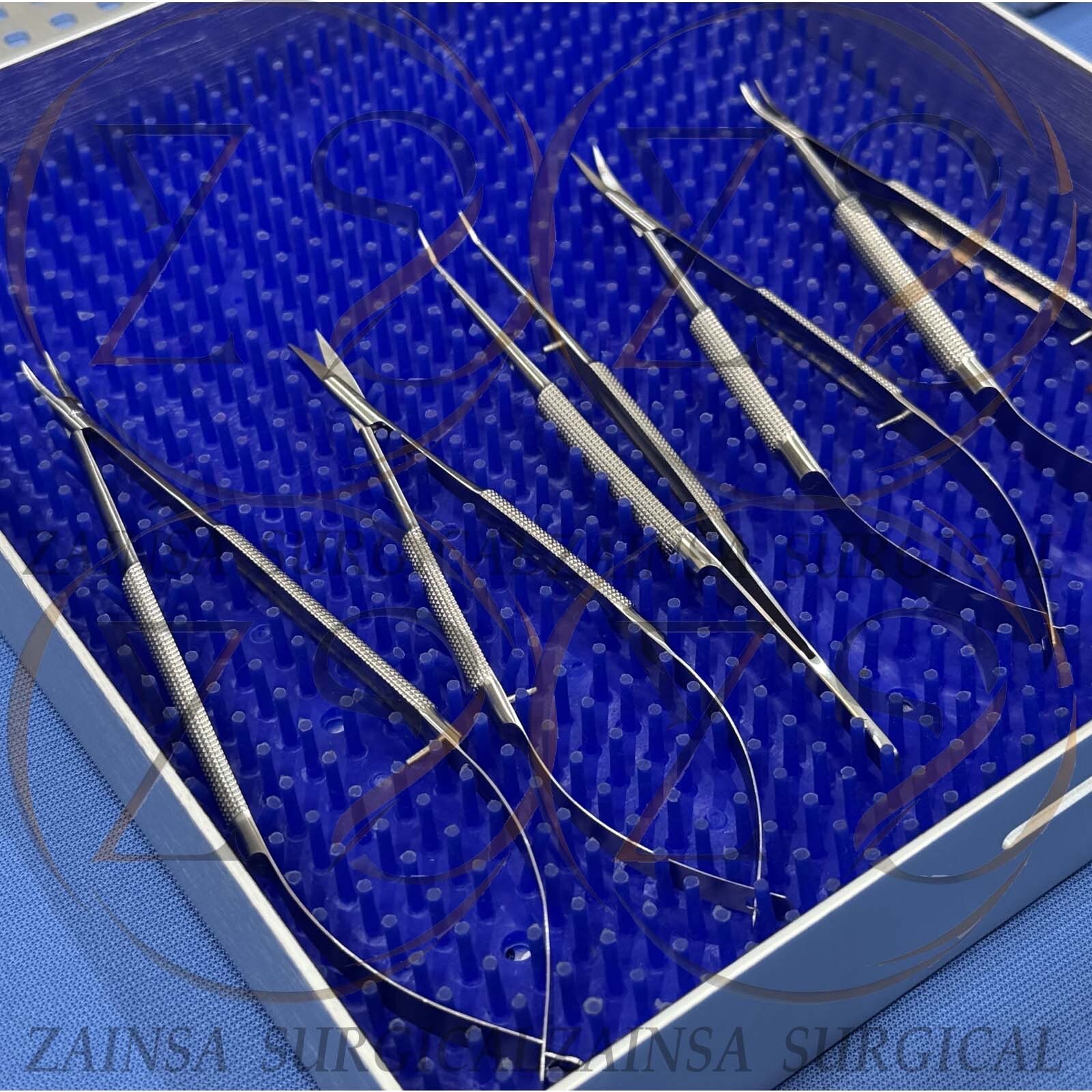 Microsurgery instruments Set, 14 PCs Hand Micro Surgery Set, Sterilisation Trays