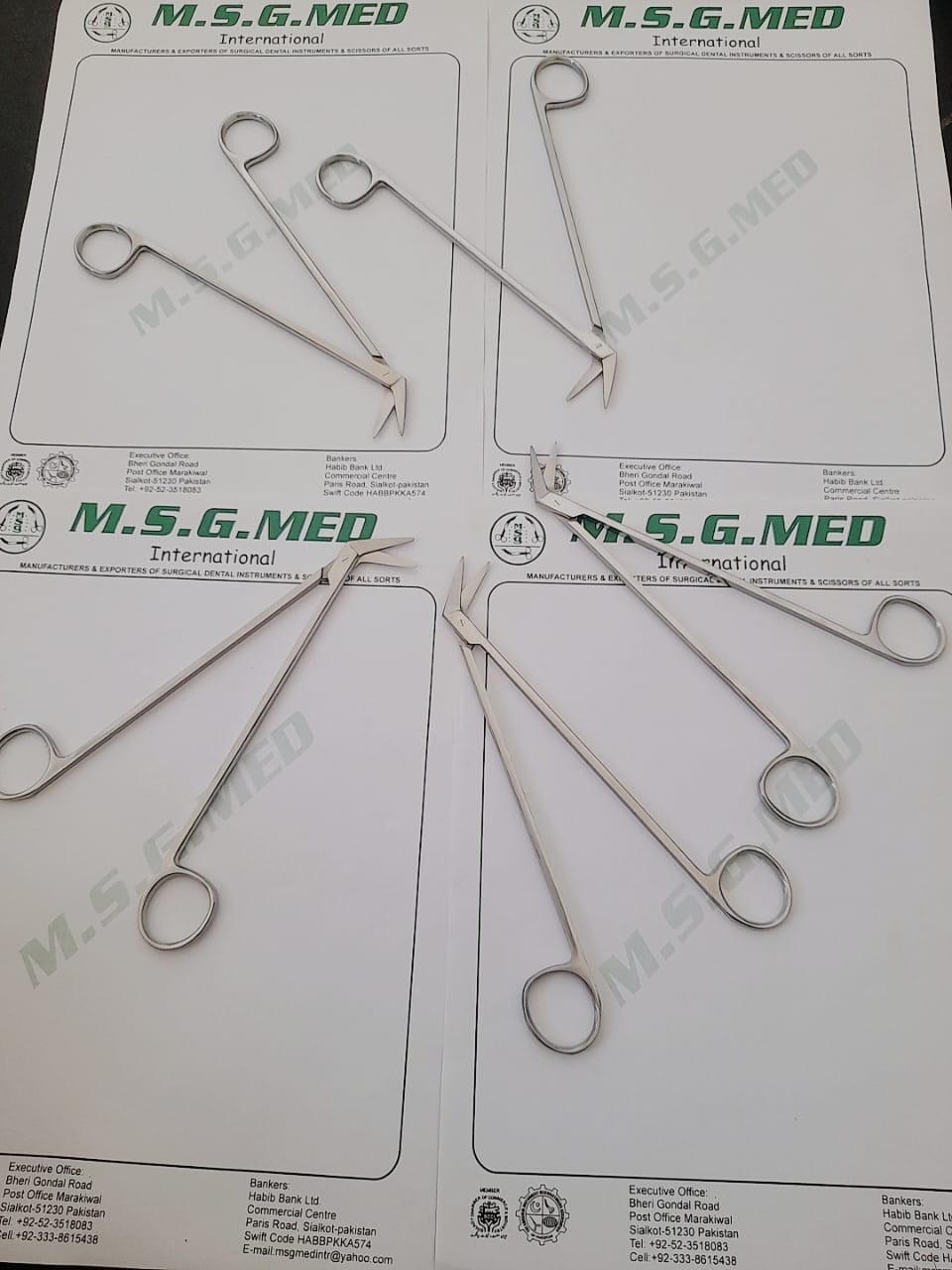Diethrich-Potts Vascular Scissors 45 Degree, Potts Smith Angle Scissors 5PCS Set