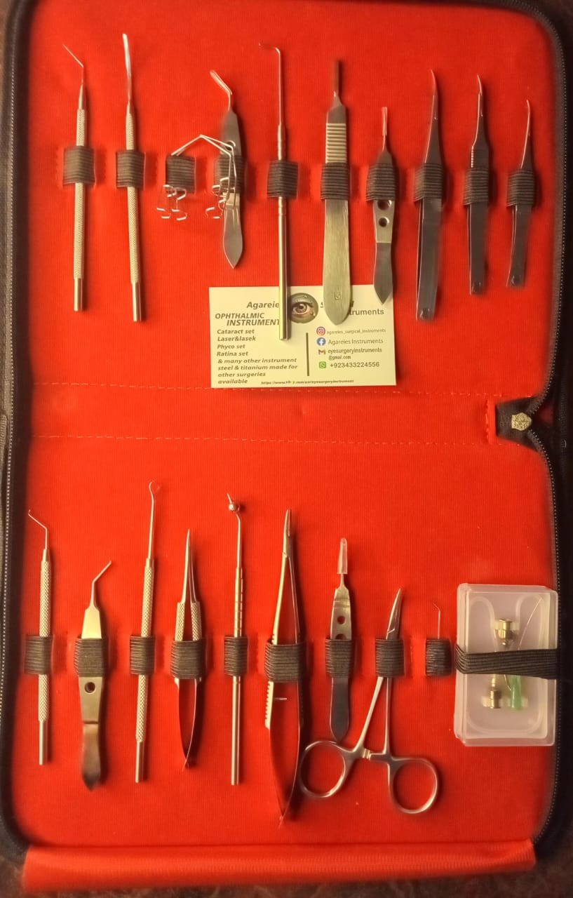 Ophthalmic Cataract Eye Micro Surgery Kit Surgical Instrument 20 SS made