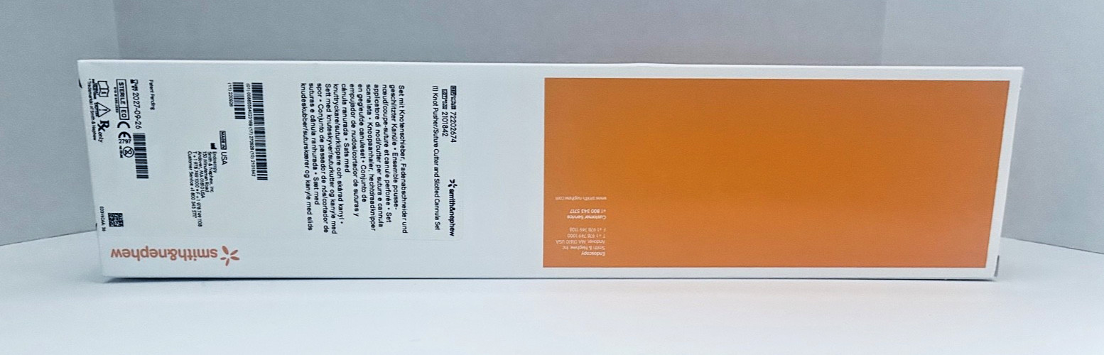 NEW Smith & Nephew 72202674 Knot Pusher /Suture Cutter Cannula Set Exp 09/2027