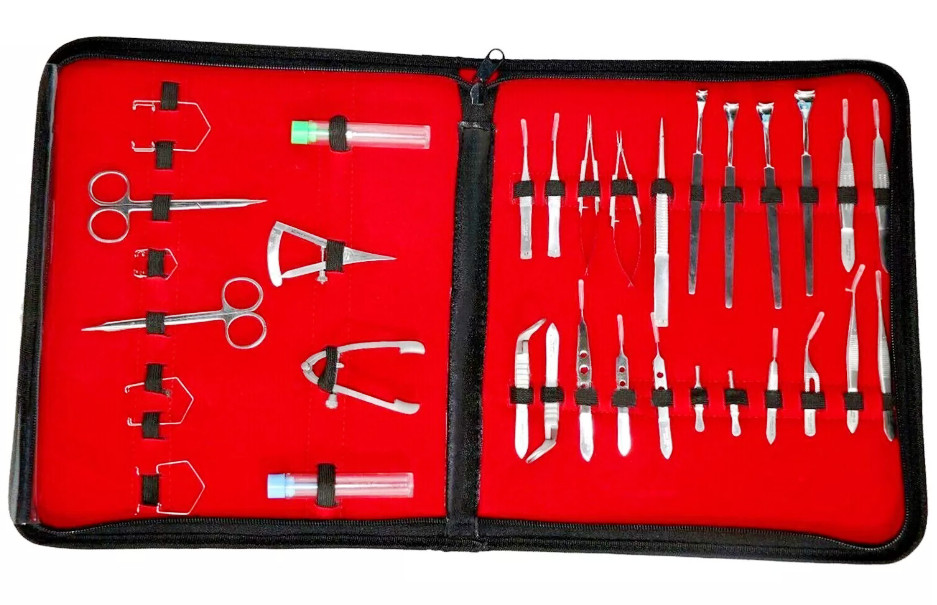 32 Pcs Set Ophthalmic Cataract Eye Micro Surgery Items kit Surgical Instruments
