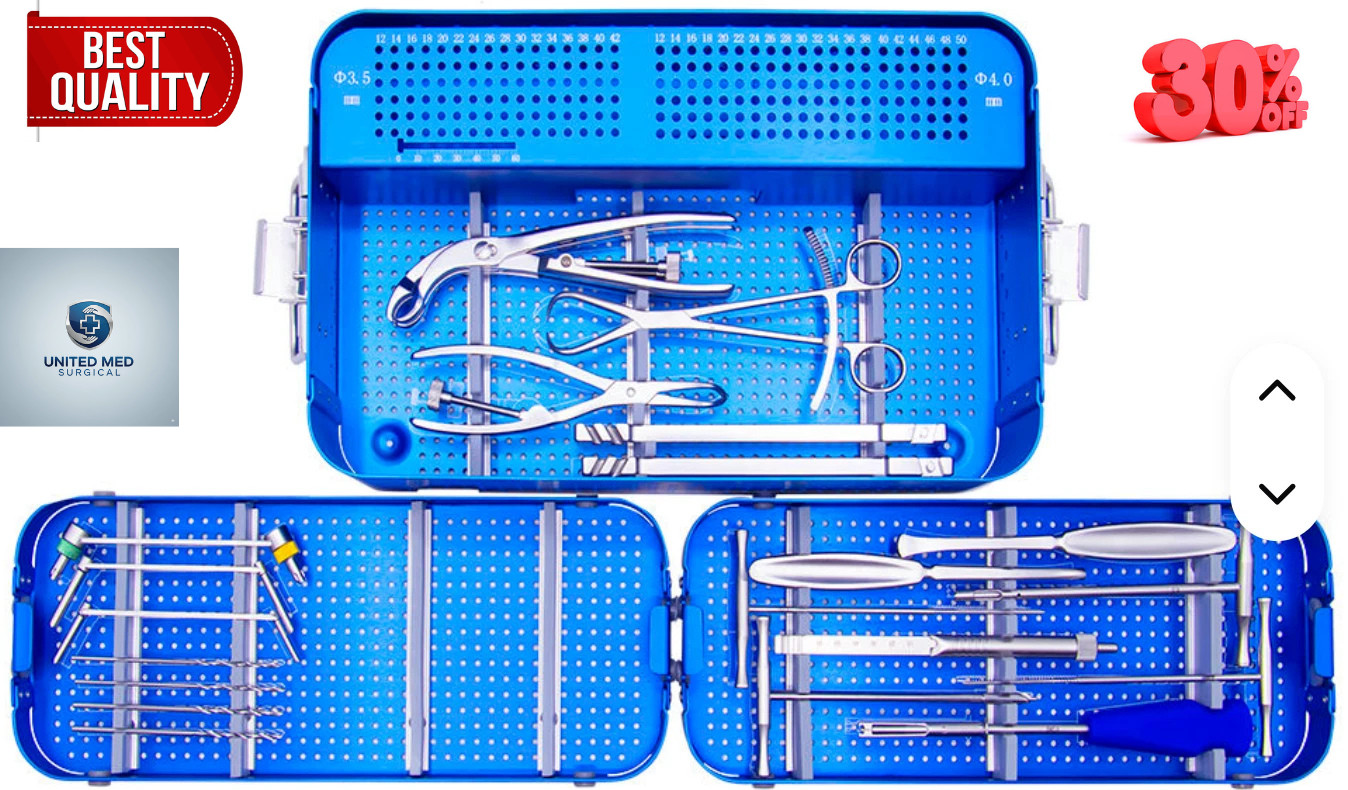 Small Fragment Set Locking And Non locking Instruments Orthopedic Set