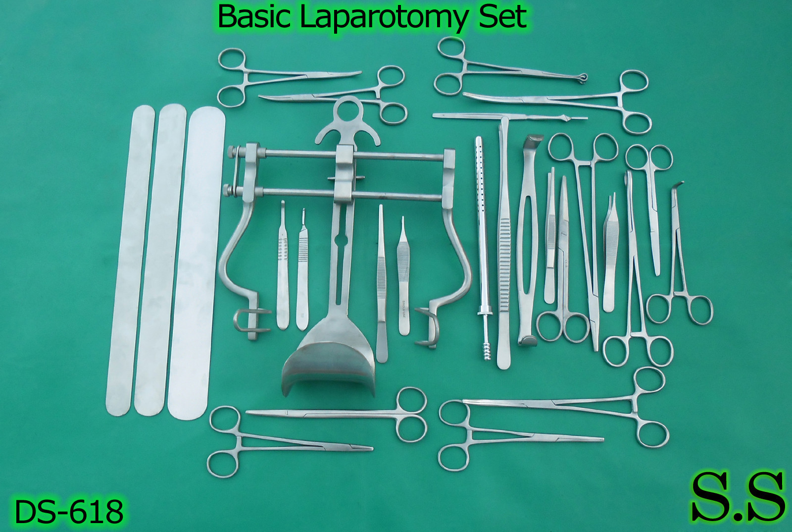 Basic Laparotomy Set of 81 Surgical Instruments,DS-618
