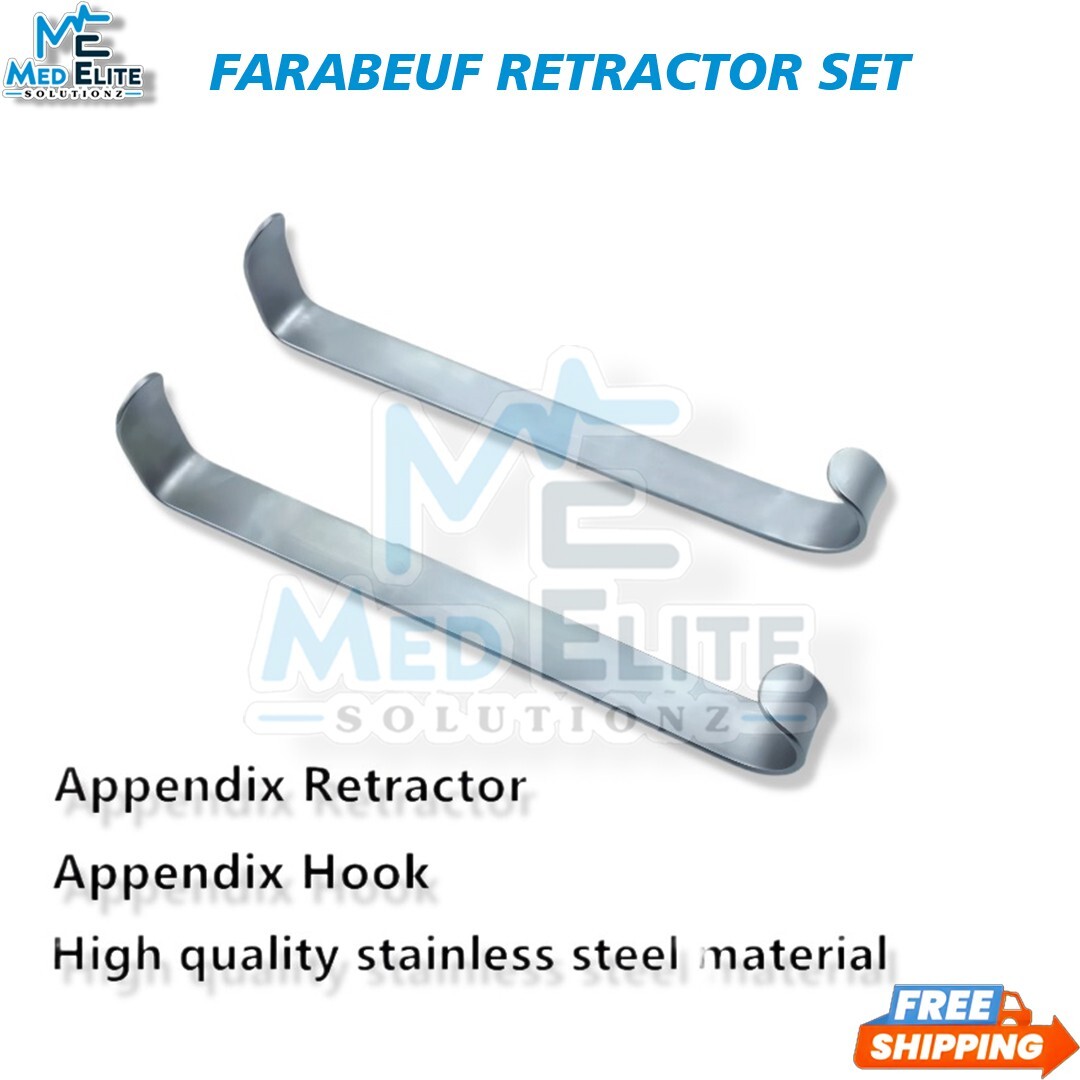 Farabeuf Retractor 12cm Double Ended Surgical Retractors Versatile Handheld 2Pcs