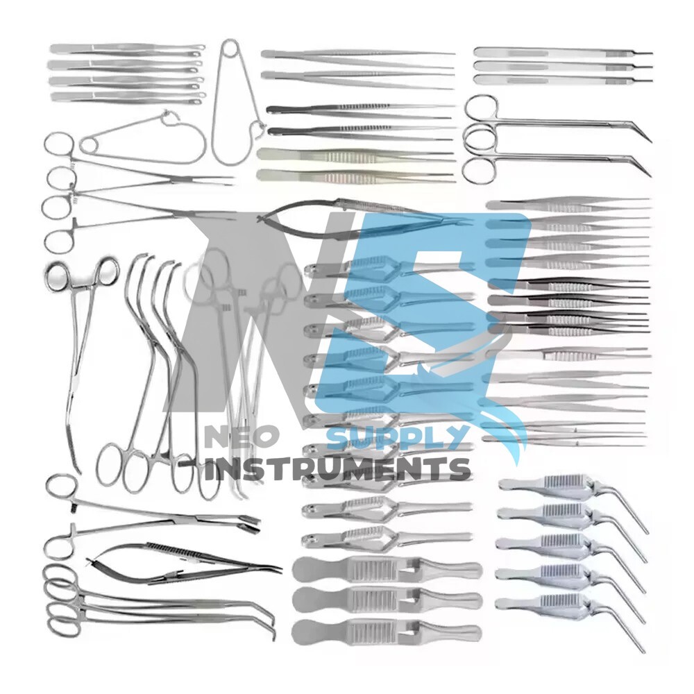 Major Vascular Surgery Set of 61Pcs Specialty Surgical Instrument Set