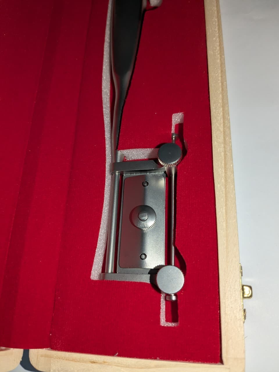 Skin Graft Knife Handle with 5 Dermatome Skin Blades and Wooden Box High Quality