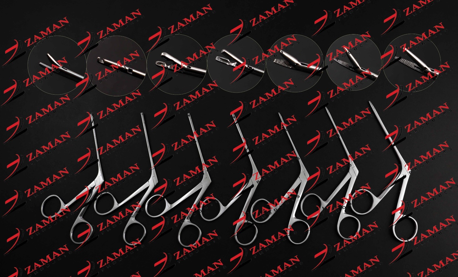 Micro Ear Forceps Set of 07 Pieces Tympanoplasty & ENT Instruments By ZP