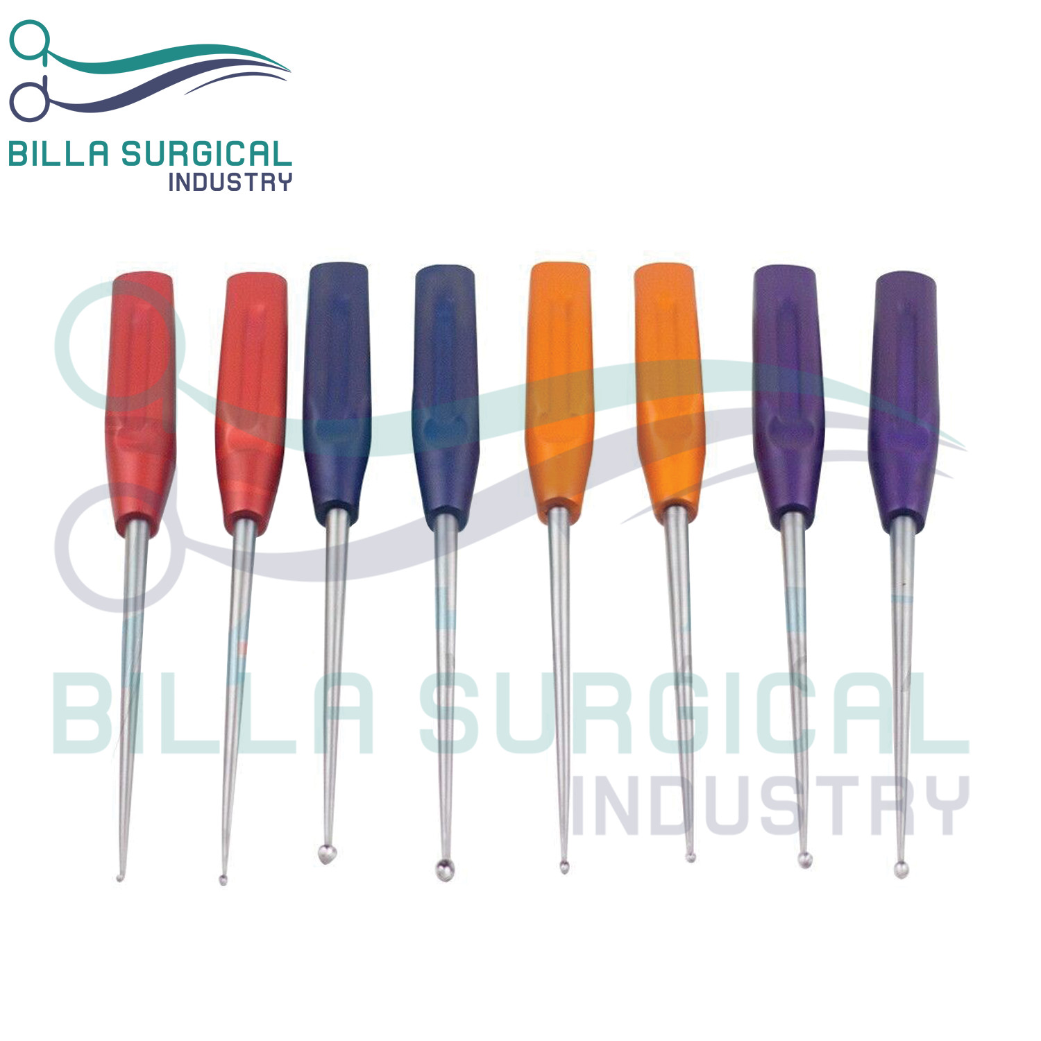 Bone Cervical Curettes Spine Orthopedics Spine Instruments Set Of 8 Pieces