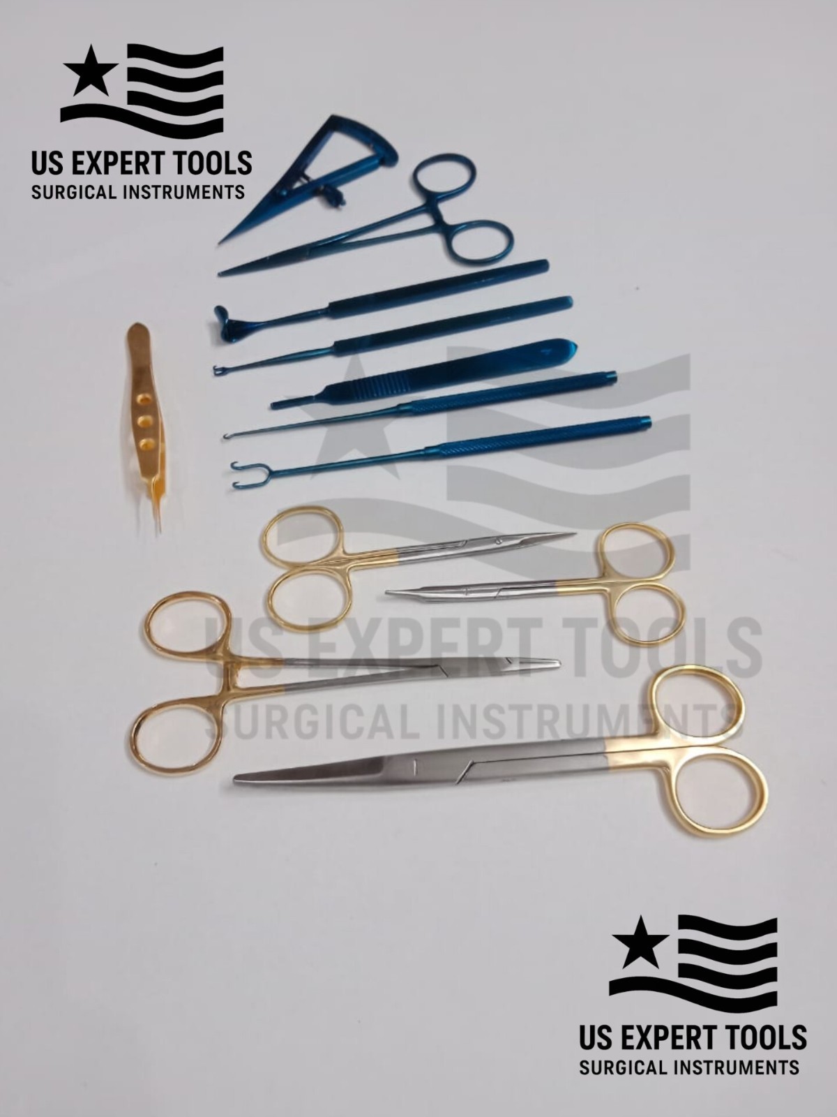 Blepharoplasty Kit,Plastic Surgery High Quality Instruments Kit Set of 11 PCs