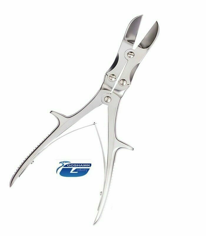 Double Action Bone Cutter Scissor Curved Veterinary Orthopedic Instrument