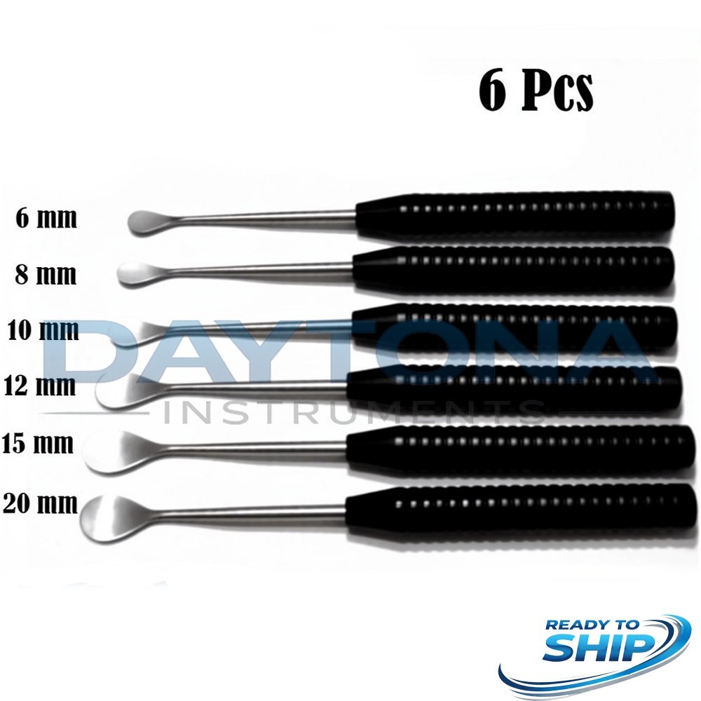 Cobb Elevator Spine Set | 6-Piece Orthopedic Surgical Instruments Black Handle