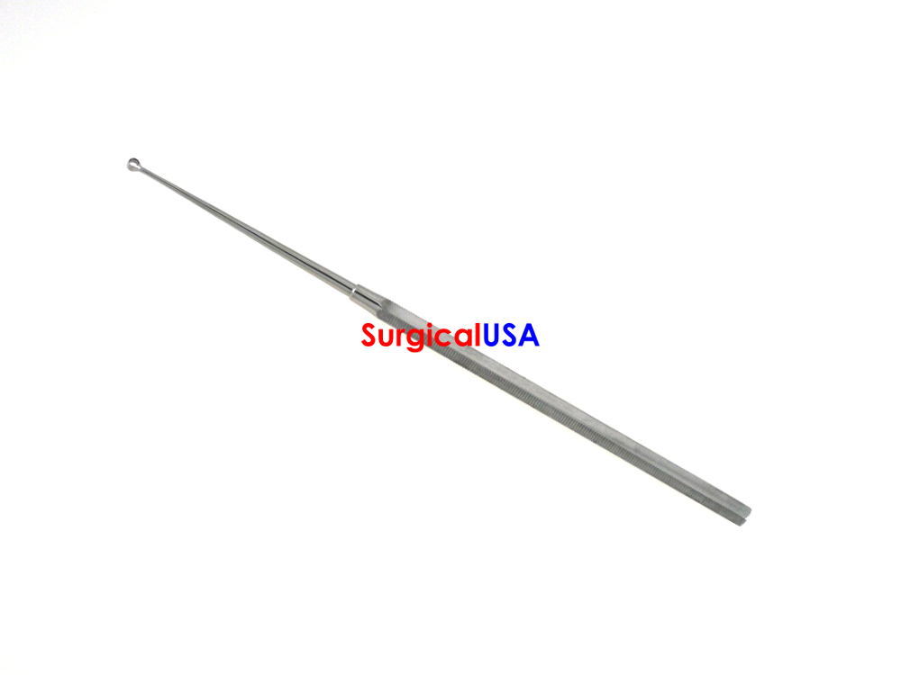 Buck Ear Curette 6.5″ Straight Fenestrated Sharp Tip #1 ENT Surgical Instruments