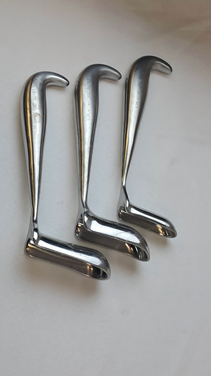 3Pc Set of V. Mueller SU180 SU181 & SU182 Hill-Ferguson Rectal Retractors