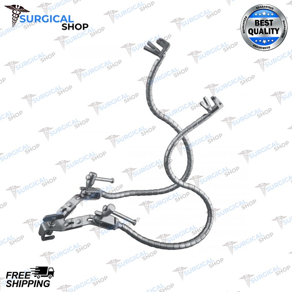Leyla Self Two Flexible Arms Retractor Brain Set Orthopedic Surgical Instruments