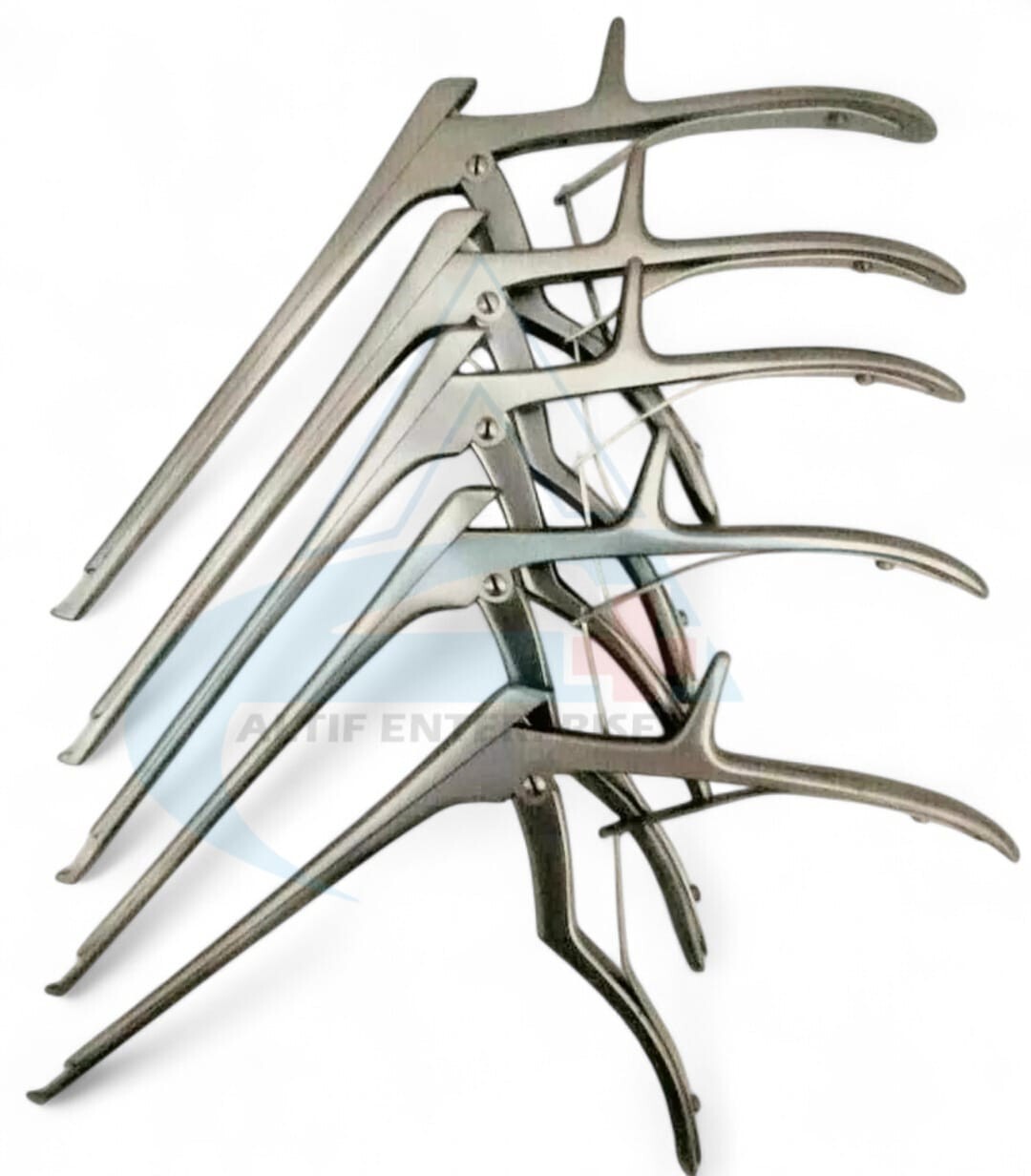 Kerrison Ronguers 8 Inch – 1/2/3/4/5MM Bite 5 Pcs Set Orthopedic Instruments