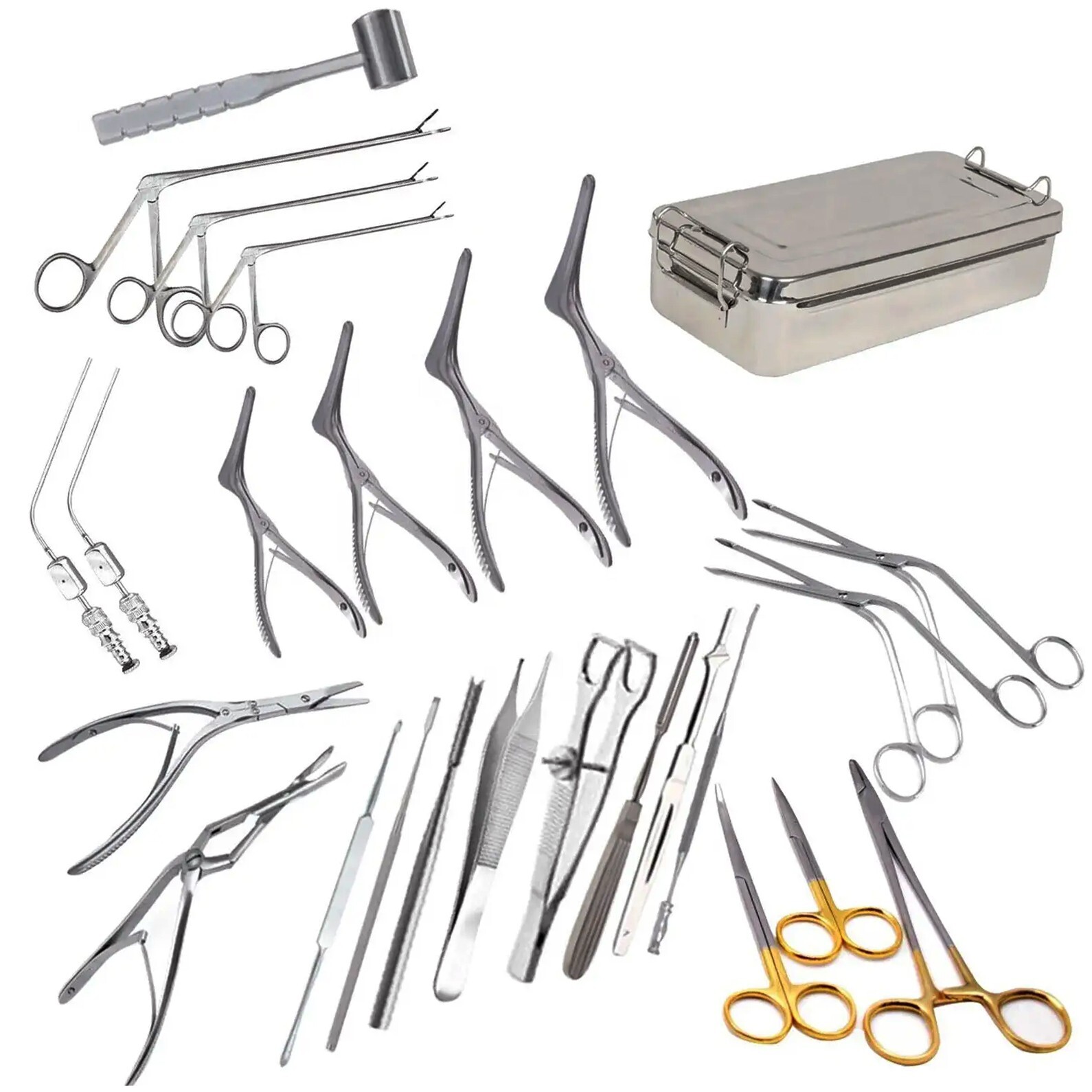 Septum Nasal surgery Set 26 Pcs instruments Nose Rhinoplasty ENT