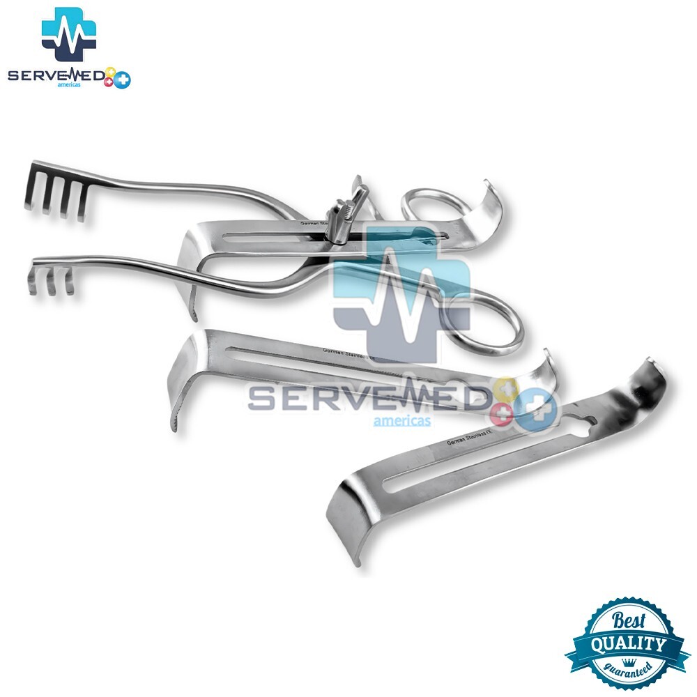 Henley Self Retaining Retractor With 3 Center Blades Surgical Orthopedics A+