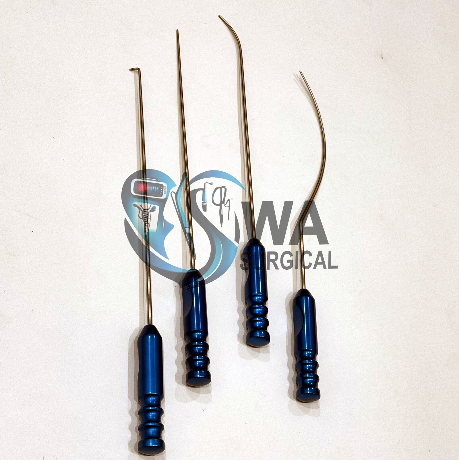 Viterbo’s Surgical Dissector Set 4PCs Facelift Gliding Brow Lift Plastic Surgery