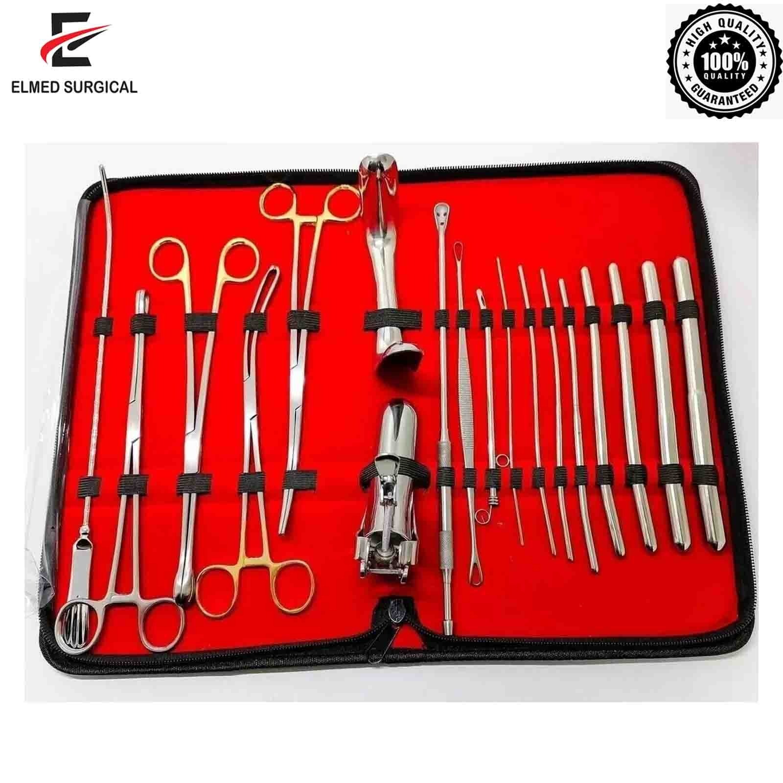 Basic Gynaecology Dilatation and Curettage DNC Kit Surgical Instruments Set
