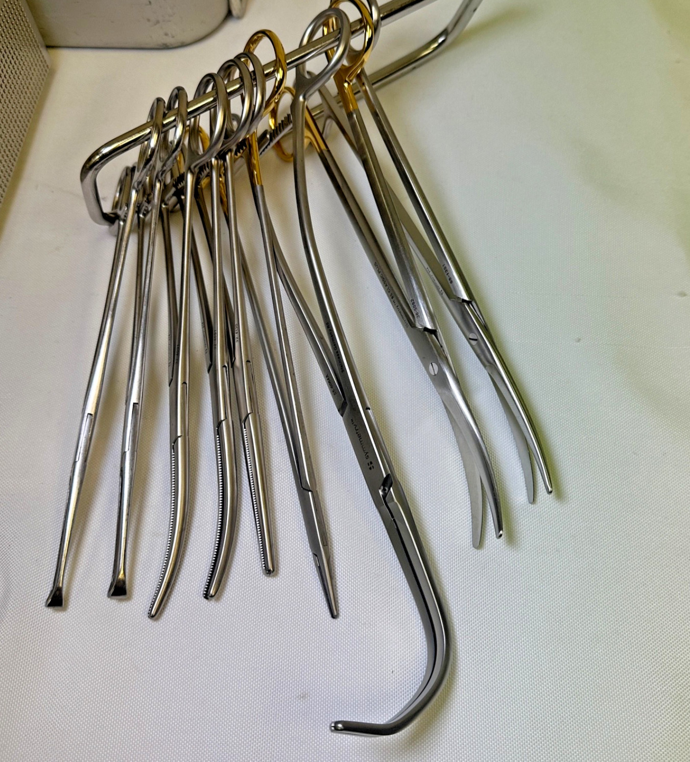14 Piece Codman Jarit CVT Open Chest Instrument Set w/ Sterlization Case