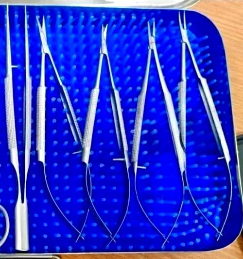 Micro Hand Surgical Instruments Microvascular Clamp Surgery Suture Kit
