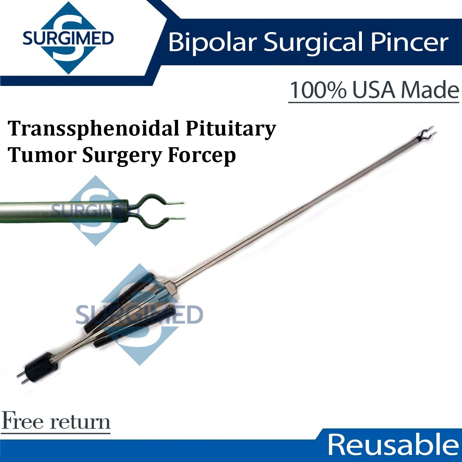 Bipolar Surgical Pincer Transsphenoidal Pituitary Tumor Surgery Forcep Reusabl