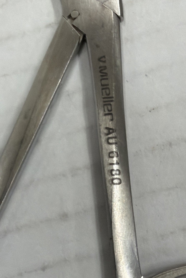 V. Mueller AU6180 Alligator Forcep , Straight Serrated Tips 5-1/8″ Length ENT