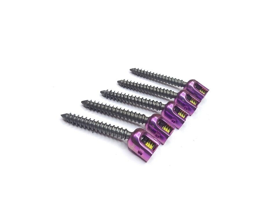 Titanium Veterinary Spine Screws Surgery Polyaxial Spinal Instrument (5PCS)