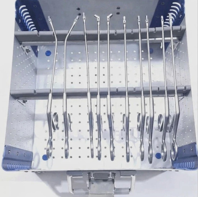 Arthroscopy Forceps Set of 10 Pcs With Sterilization Box Knee Arthroscopy