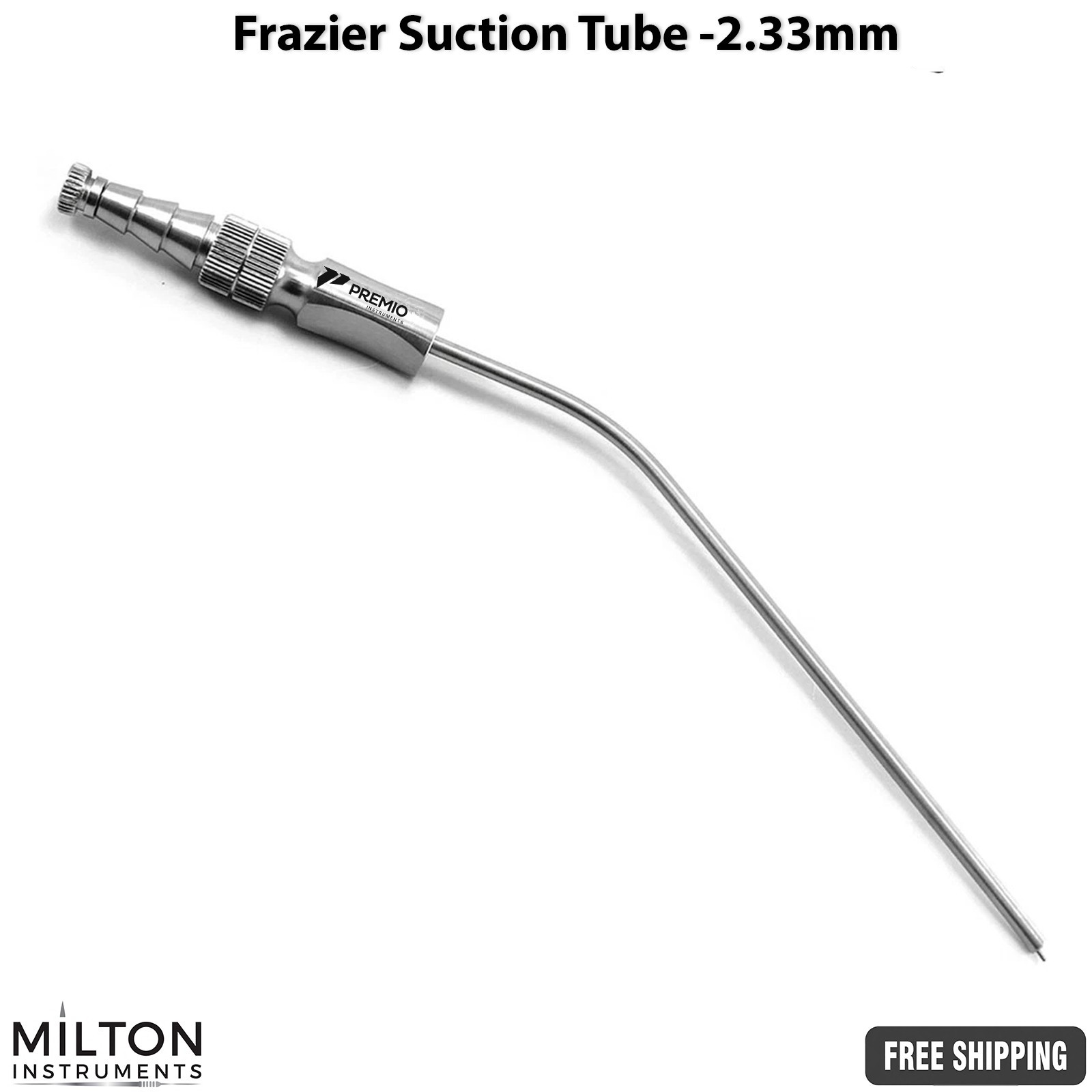 Frazier Suction Tube 2.33mm ENT Surgical Aspirator Ear Nose Instrument CE
