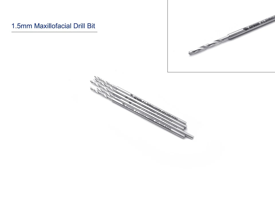 Veterinary Maxillofacial Drill Bit – Lot of 5 Pieces for Animal Surgery 1 mm