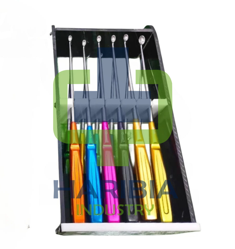 Spine Bone Curettes Set Of 6 Pcs Surgical Orthopedic Instruments