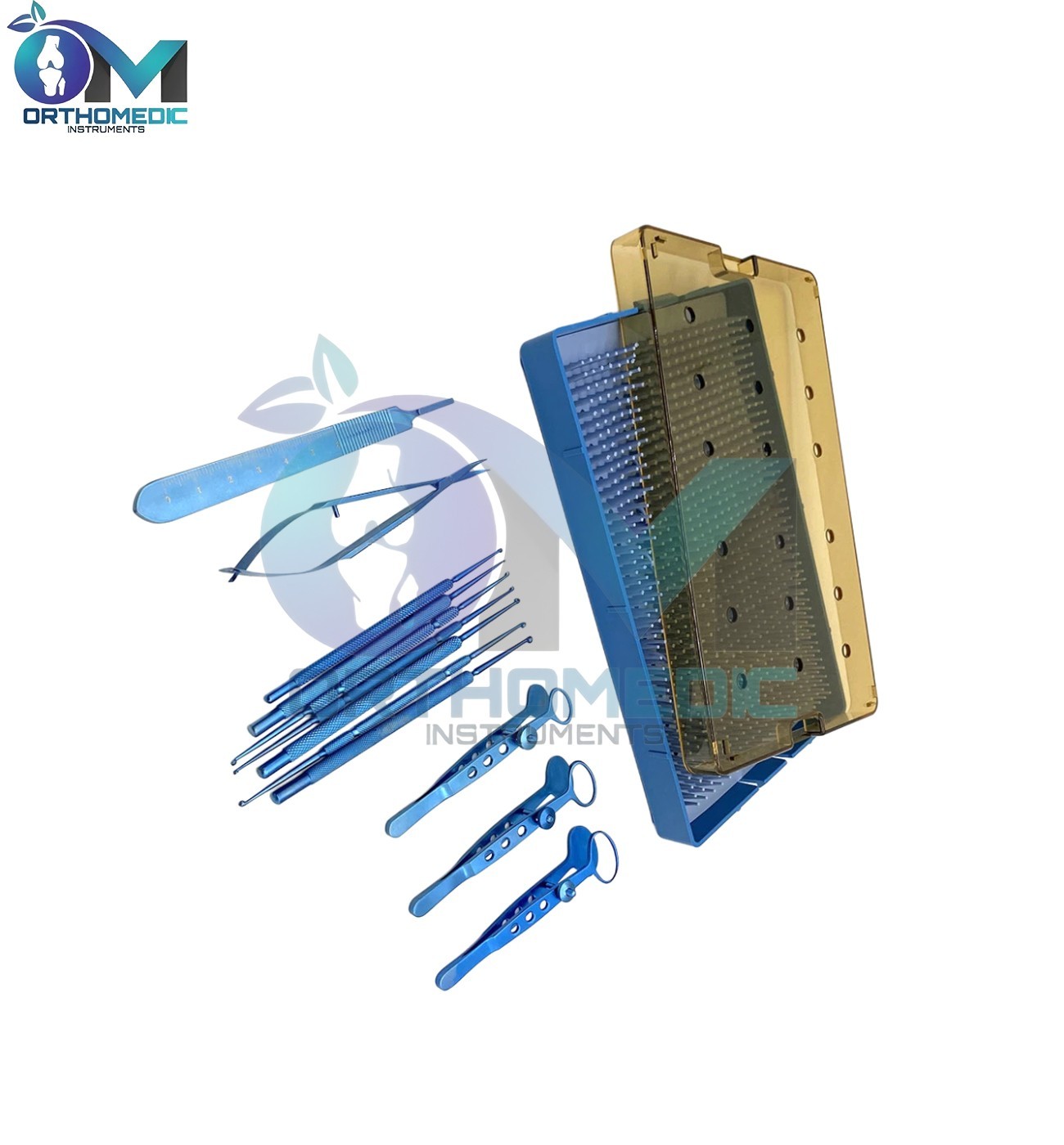 Chalazion Curette Set Titanium Stainless Steel Ophthalmic Surgery Instrument Kit