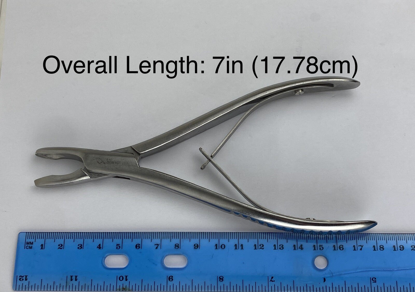 Adson Cranial Rongeur Cup 8mm x 15mm Straight Overall Length 7 in ZIMMER 3315