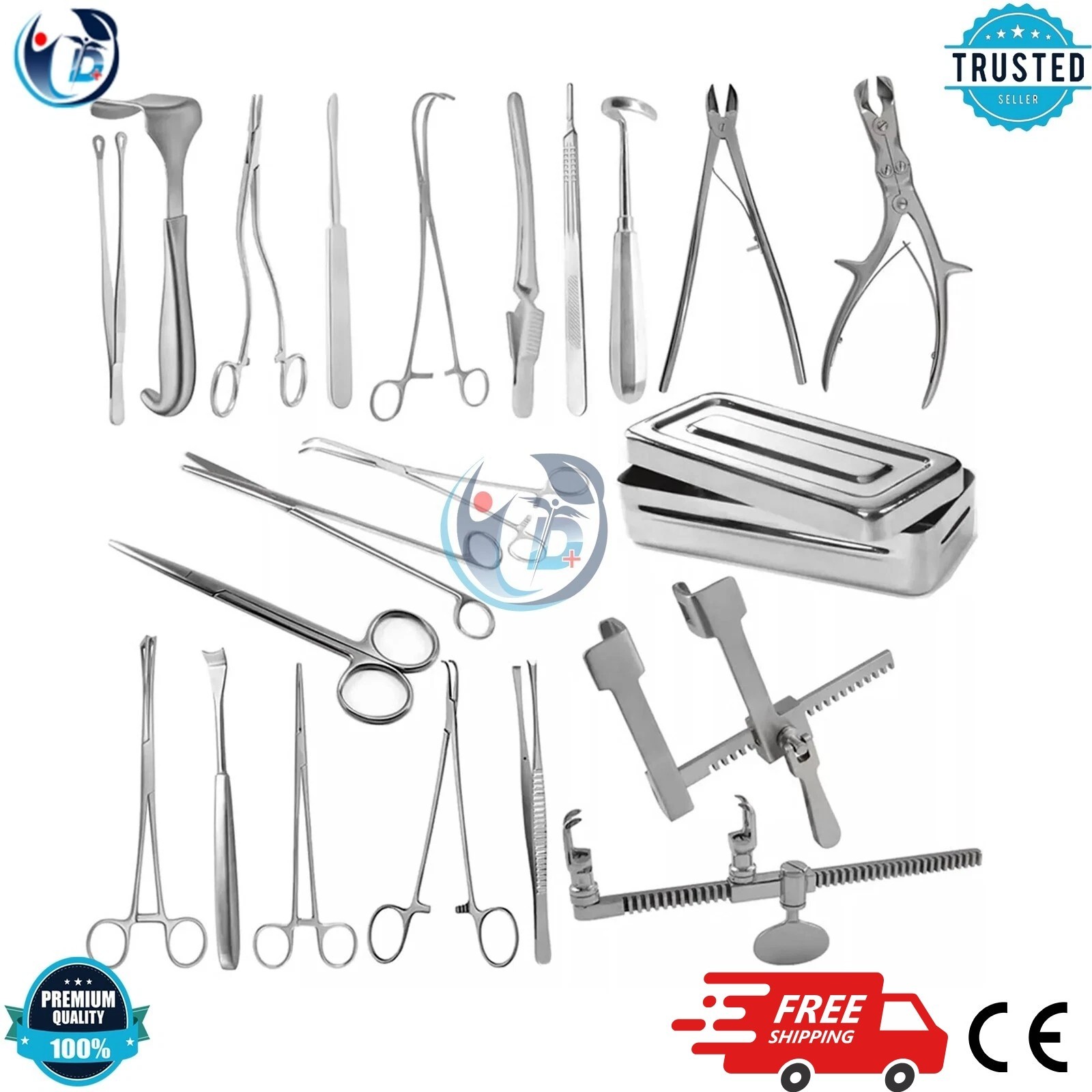 Thoracotomy Surgery Instrument Set – 24 Pcs Thoracic Surgical Kit CE