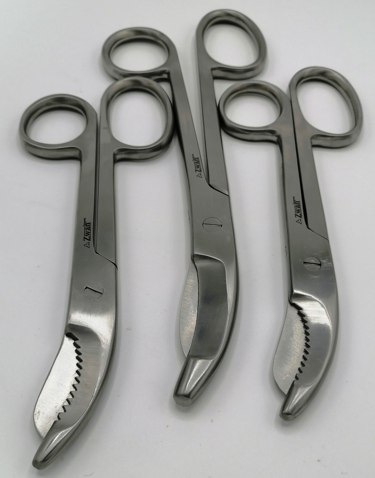 3X Bruns Esmarch Plaster Cast Cutting Shears 9.5″/7.5″ Blade General Ortho Tools
