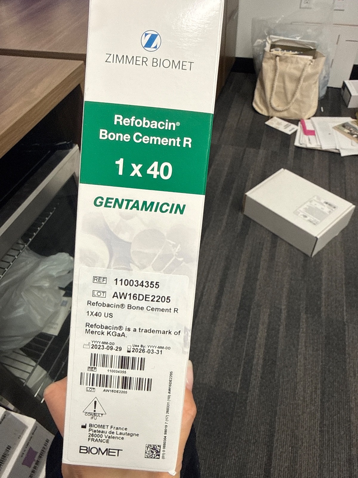 ZIMMER BIOMET REFOBACIN BONE CEMENTR