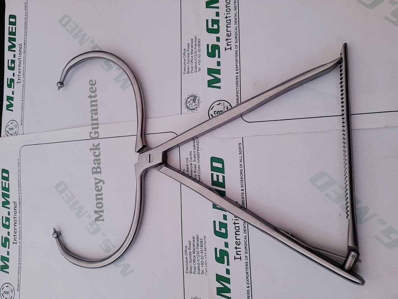 Orthopedic Bone Reduction Forceps Clamps with Ball Point X Large Stainless
