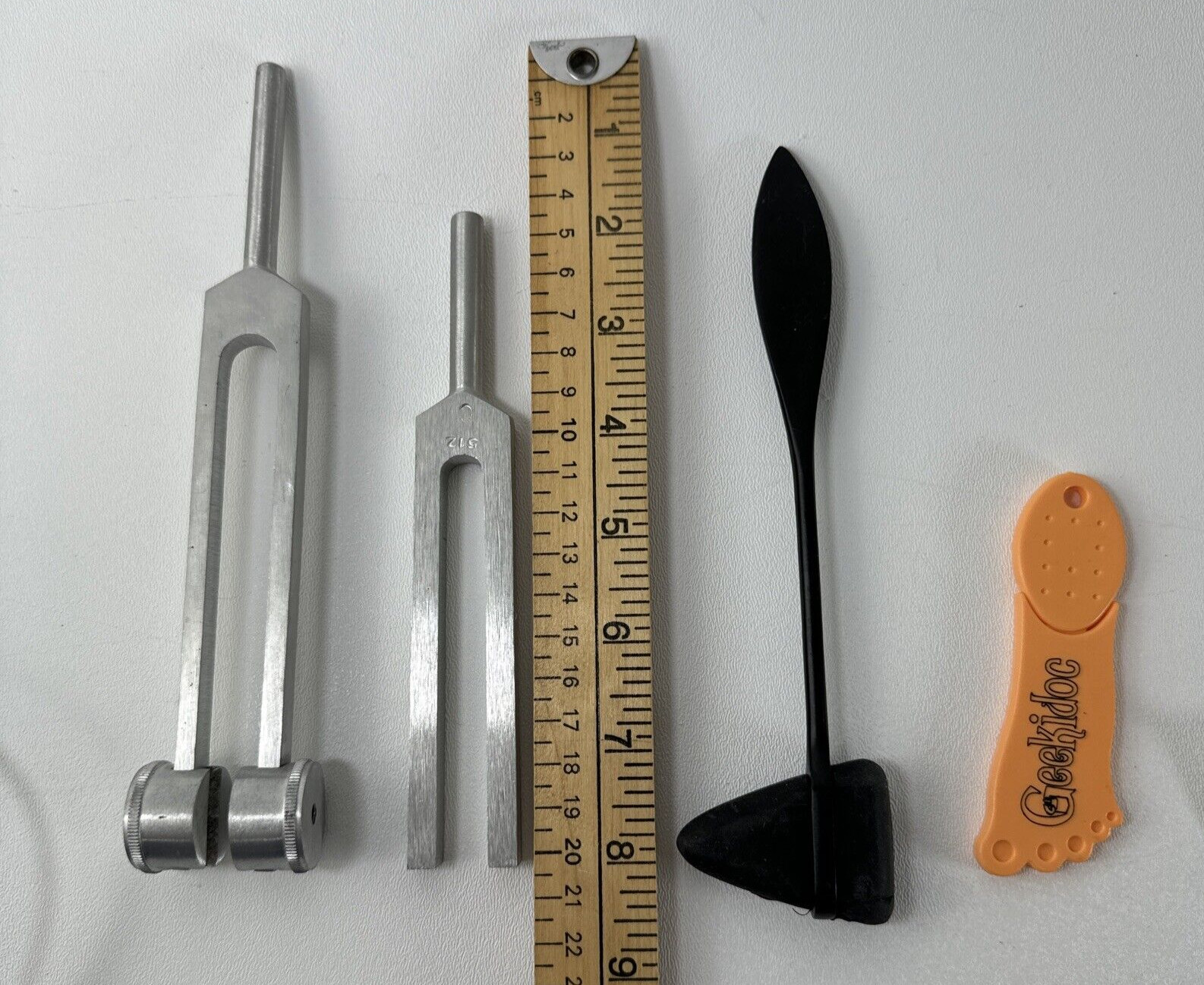 2 Tuning Forks, Reflex Hammer & Baseline Evaluation Instrument Display Props