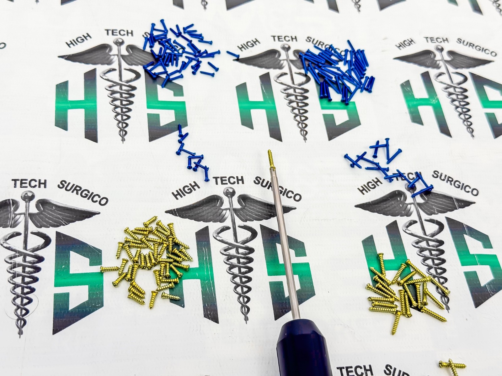 Máxillofáciàl Mini Micro Cross Head Screws 1.5mm /2.0mm Titanium + Driver 161pcs