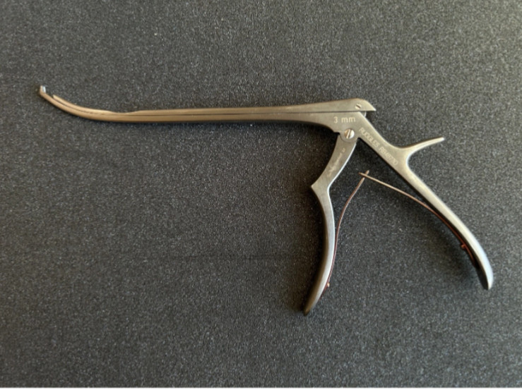 Ruggles RB4873D Kerrison Rongeurs 3mm Up 40° Angled 8″ Orthopedics Instrument