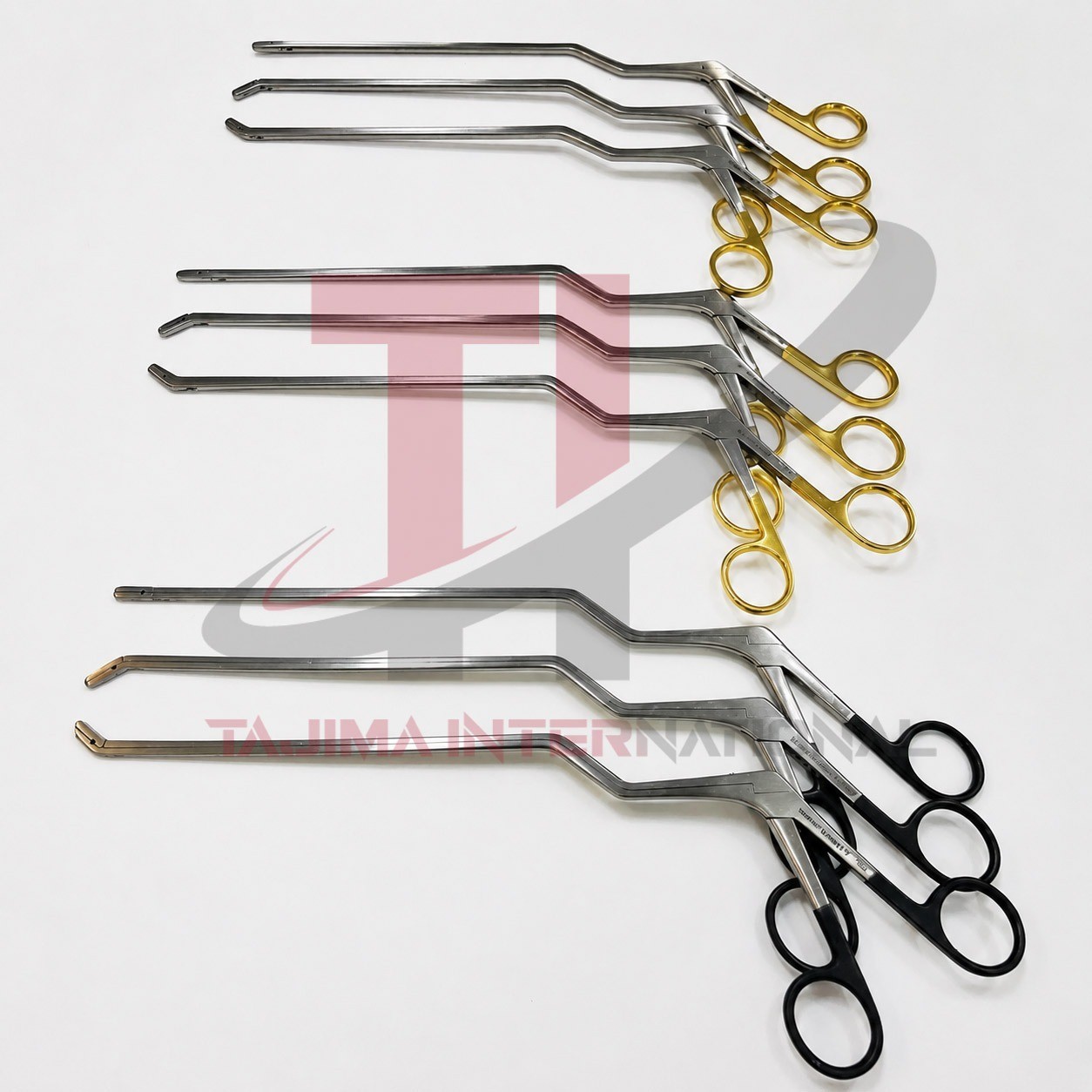 Caspar Intervertebral Bayonet Disc Rongeur set of 9 Pcs Orthopedic Spine