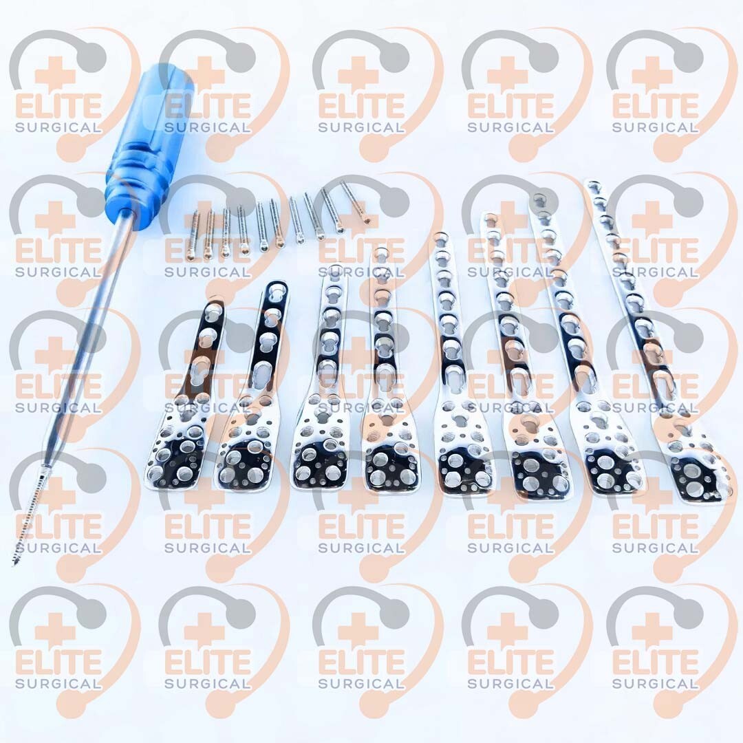 3.5mm 3H to 10H with Locking Screws 54 Pcs Set SS