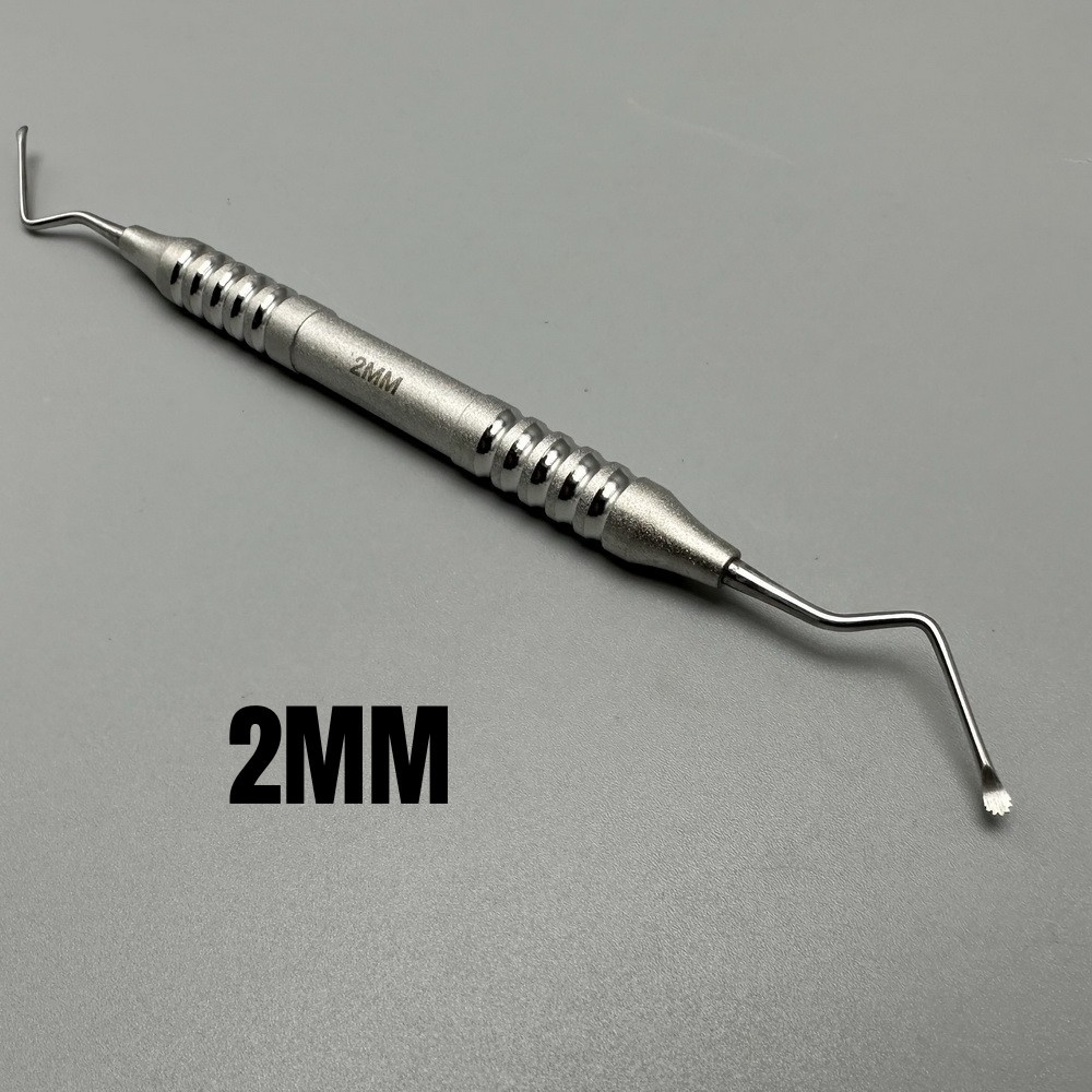 Periodonttal Dental Lucas Surgical Bone Curettes Serrated Spoon Instruments