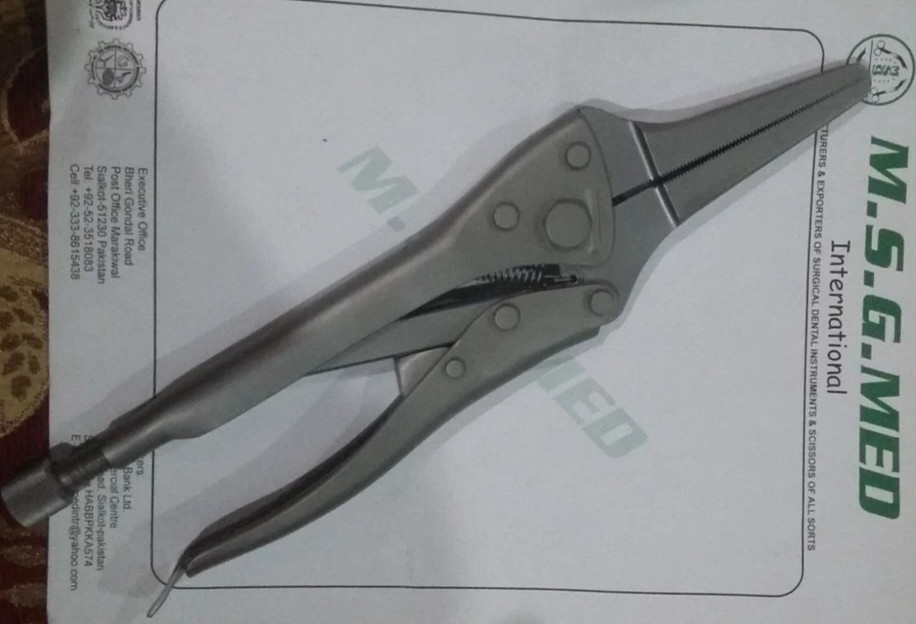 Orthopedic Needle Nose Locking Pliers 22cm 25cm 30cm Stainless Steel 3PCS Set