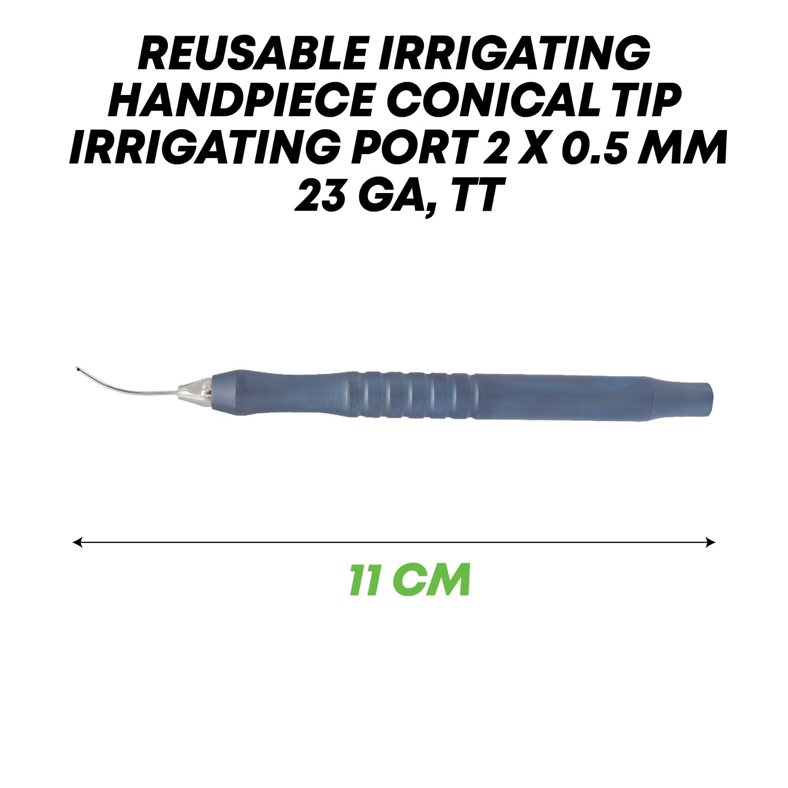 Irrigating Handpiece Conical 2x 0.5mm Titanium Tip Ophthalmic Eye Instruments
