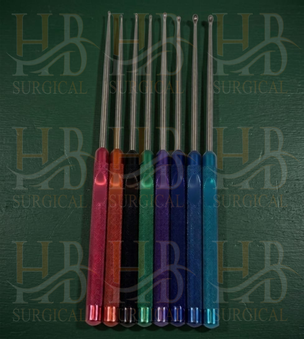 Cervical Curette German Steel Colored Handles Orthopedic Spine Set