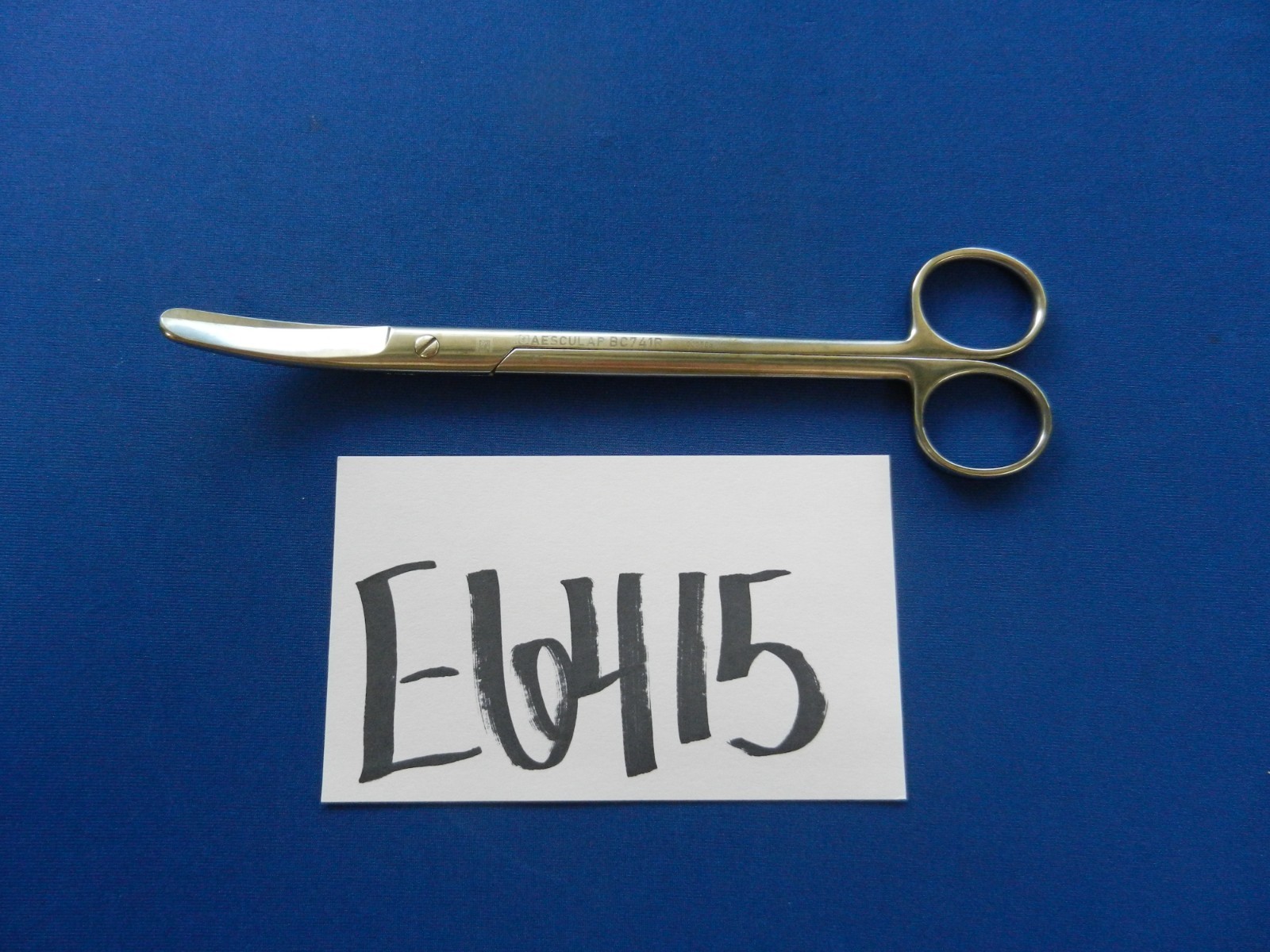 E6415 Aesculap BC741R Sims Curved Blunt Tip Scissors 20cm Overall Length