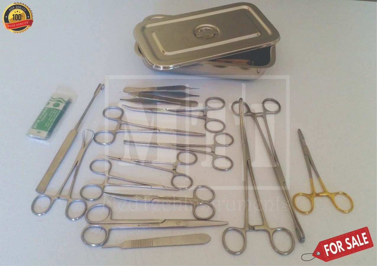 FELINE Spay Kit of 17 Pcs Veterinary Obstetrics Instruments German Steel CE