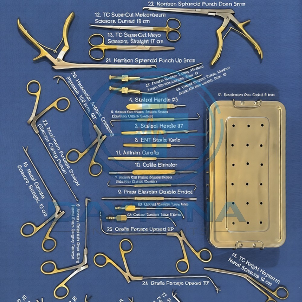 Fess Instruments Set Endoscopic Sinus Surgery A+ German Steel ENT Instruments Se
